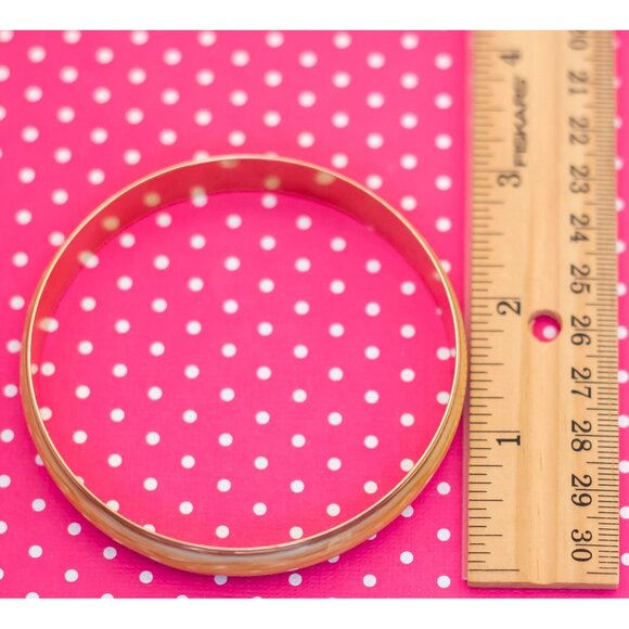 Vintage Elegant Celestial Gold Tone Bangle Bracelet by Avon 8 3/4 inch - P21 - Picture 3 of 3